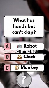 112K views · 6.9K reactions |  Clock Riddle Answer hands clasp! #brainteaser #puzzle #quiz #fun | Think Fast | Facebook