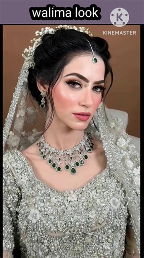 latest bridal makeup looks with jewellery and hairstyling ideas for girls #trending