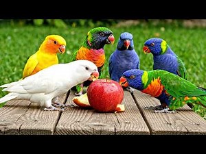 Most Colourful Parrots Natural Sounds • Best Visuals