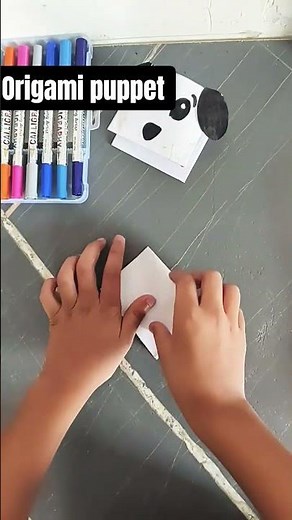 How to make paper dog puppet 🐶🐶🐶🐶 #diy