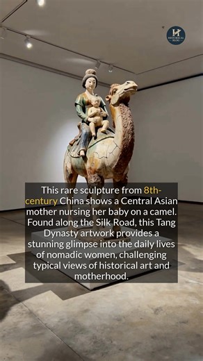 This 8th-century sculpture shows a Central Asian mother nursing her baby on a camel. #arthistory #worldhistory #silkroad | Historical Blog
