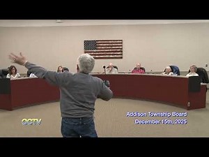 Addison Township Regular Board Meeting: December 15th, 2025