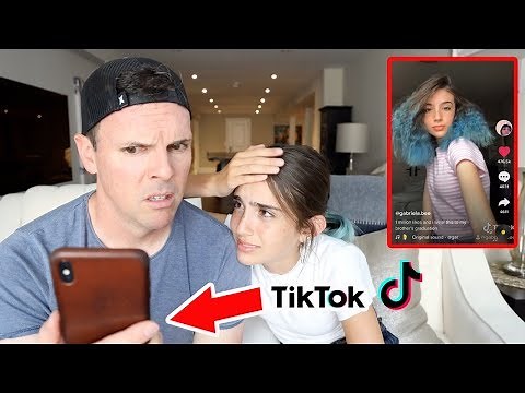 DAD REACTS TO HIS DAUGHTERS TIK TOKS!!
