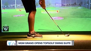 Topgolf opened its first Swing Suite in Michigan today at MGM Grand Detroit. Next up? The $12.5 million facility in Auburn Hills next year. | Brad Galli WXYZ