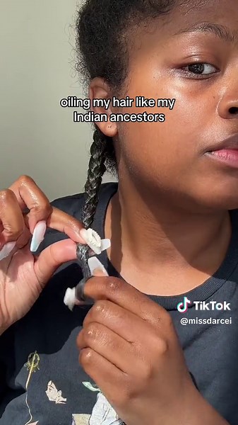 I want to start oiling my hair every week to grow my hair out #beauty #hair #curlyhair #naturalhair