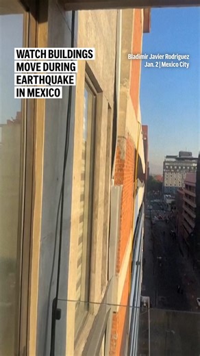 Watch buildings move during earthquake in Mexico City on Jan. 2, 2026. | ABC 7 Chicago
