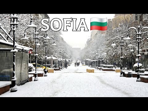 Sofia, Bulgaria - WINTER WONDERLAND 2025 - Walking Tour in 4K