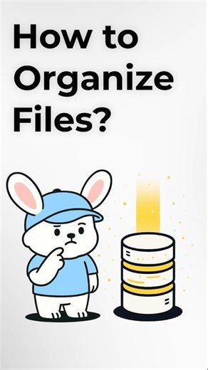 How to Organize files?#database #education #tech
