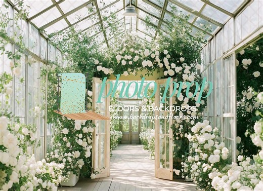 Spring Greenhouse Photography Backdrop, Vintage Floral Garden Shed, Rustic Cottage, Easter Photo Setup, Garden Party, Flowers, Cake Smash - Etsy