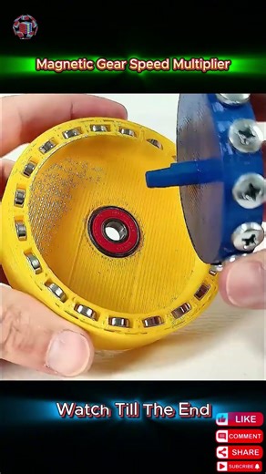 🔥 Magnetic Gear Speed Multiplier – This Contactless Machine Spins INSANELY Fast