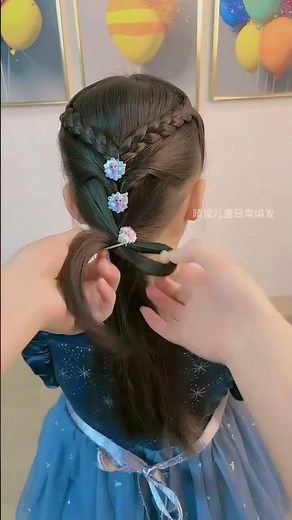 Elsa Princess Hairstyle Tutorial 👑 | Easy Frozen Hair Braid for Kids | Step-by-Step Kids Braiding