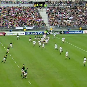 Just a casual 40m drop goal 😏 Jannie de Beer making it look effortless on his way to a record-breaking five drop goals against England Rugby at RWC 1999 | World Rugby