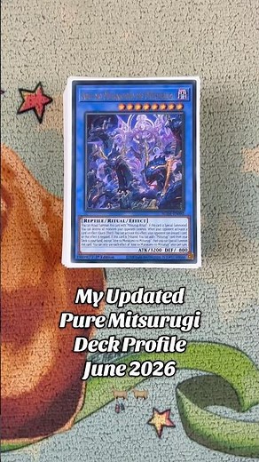 My Updated Pure Mitsurugi Yu-Gi-Oh! Deck Profile For June 2026🐐
