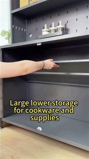 Metal Kitchen Storage Cabinet with Lift-Up Doors | KD Steel Furniture #shorts