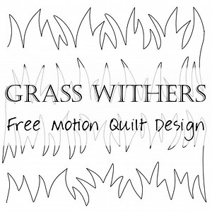 Free Motion Quilting: Grass (landscape designs)