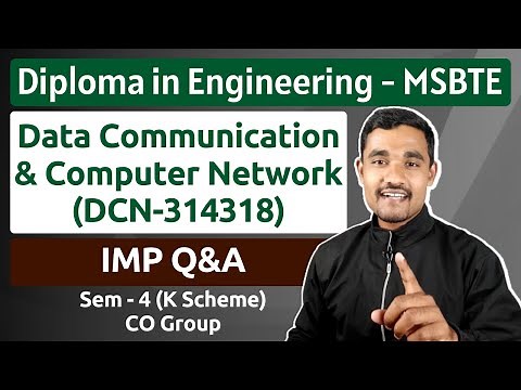 Data Communication and Computer Network | Syllabus and IMP | DCN - 314318 | MSBTE