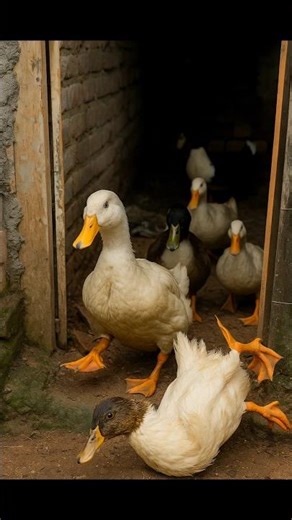 Epic Duck Run Gone Wrong 😂 #shorts #funny #duck