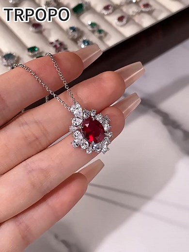 💎 Luxurious Ruby Diamond Jewelry Set Eternal beauty meets vibrant energy in this exquisite ruby and diamond collection. ✓ Natural rubies & brilliant diamonds ✓ 18K gold plating, premium craftsmanship ✓ Complete set: necklace & earrings ✓ Perfect for special occasions ✨ Special Offer: Enjoy exclusive discount on 2 sets! Limited time offer - elevate your elegance today 💫 #RubySet #DiamondCollection #LuxuryJewelry #ElegantStyle | Trpopo