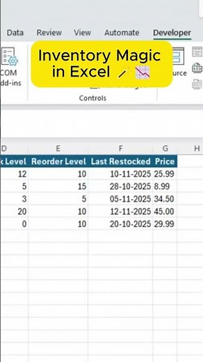 Excel VBA Just Eliminated Manual Inventory Work #productivity #excel #tutorial