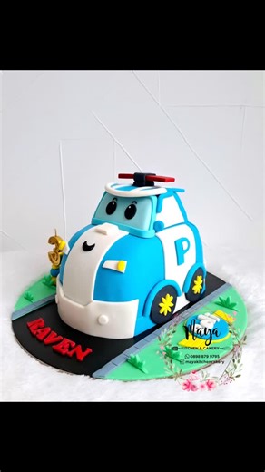 Maya Kitchen & Cakery on Instagram: "Robocar Poli versi gemoy 🤭😘 Gemesh dah.. Happy 3rd birthday Raven 🥳🥳.. & thank you so much sis Yola 🙏. Ditunggu next ordernya ya.. 😘 •• •• Robocar Poli cake by: Maya Kitchen & Cakery WA: 08988799795 (WA only) atau klik link di bio ya.. Sunter, Jakarta Utara #robocarpoli #robocarpolicake #robocarpolibirthdaycake #robocarpolibirthday #cakebymayakitchencakery #@mayakitchencakery"