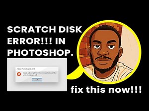 How to Fix Scratch Disk Error in Photoshop!!!