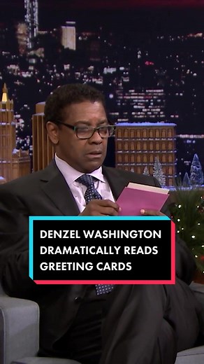 #DenzelWashington dramatically reads greeting cards. #FallonFlashback | denzel washington impression