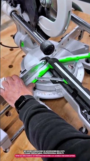 Miter Saw Angle Guide 0-60° Precision Stop System ±0.5° Accuracy for Wood Cutting