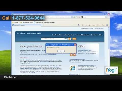 Install Microsoft® Office 2010 compatibility pack in Windows® XP
