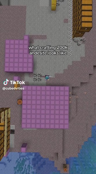 How to Craft 200k Andesite for Minecraft Projects