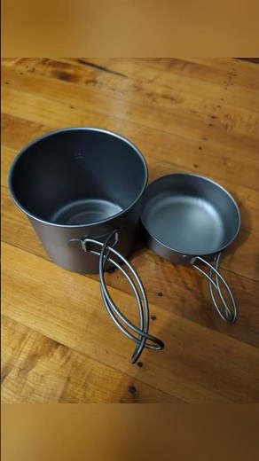 Titanium Camping Cookware Set - Ultralight Pot & Pan | Premium Backpacking Gear