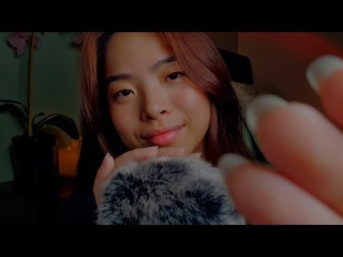 ASMR Soothing You To Sleep 🤍 Gentle Face Touching & Fluffy Mic Touching (No Talking)