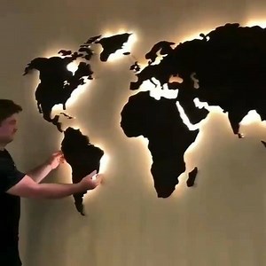 44K views · 1.8K reactions | Painel mapa mundi iluminado by Jeff Mack Designs | 44 ARQUITETURA | Facebook