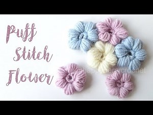 Crochet Puff Stitch Flower