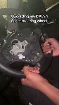 Upgrading my steering wheel on my BMW 1 series #f20 #1series #bmw #car #steeringwheel