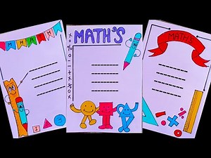 Maths /Maths Project /Border Design For Maths Project /Project Work Designs / ‪@Poojacreation1‬