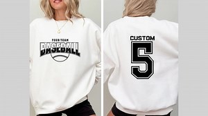 Personalized Baseball Sweatshirt, Customized Baseball Shirt, Game Day Hoodie Baseball Hoodie With Custom Name and Team, Baseball Mom Shirt - Etsy