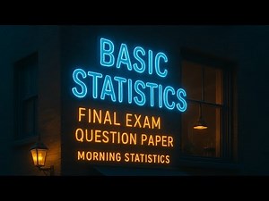 Basic Statistics | STAT-101 | Final Exam Question Paper | Morning Statistics