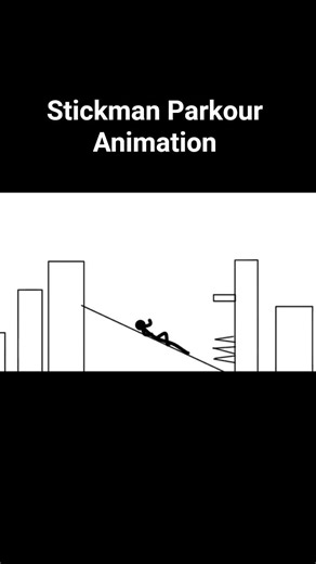 Stick Parkour animation #stickman #action #parkour #pleasesubscribe