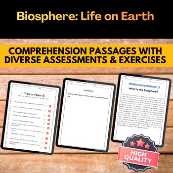 Biosphere: Life on Earth | Science Reading Comprehension & Activities