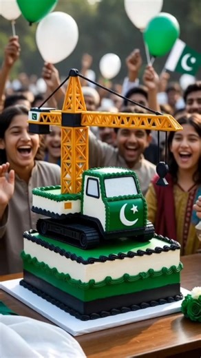 🇵🇰 World’s Biggest Crane Cake — 14 August Surprise!