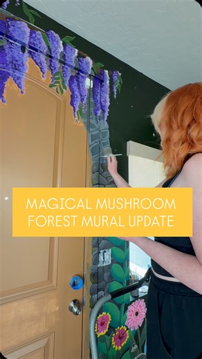 Magical mushroom forest mural update! | EP Studio.Creative