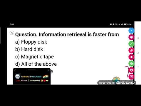 Information retrieval is faster from :-