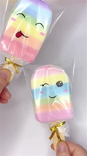 paper crafts creator on Instagram: "Rainbow Popsicle Squishy 🍭🌈✨ #SquishyCraft #RainbowDIY #PopsicleCraft #FunWithFoam #CreativeDIY #HandmadeToy #EasyCraftIdea #CraftingFun #StressReliefToy #DIYProject"