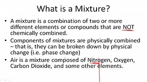 Distinguishing Mixtures from Pure Substances - Example 2 ( Video ) | Chemistry