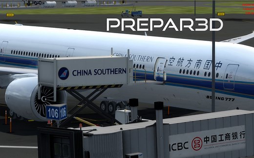 「P3D/模拟飞行」PMDG777系列 从冷舱启动到后推开车过程