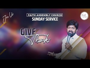 || GIVE THANKS || 28 DEC 2025 II JEDI MASA II CHURCH LIVE II