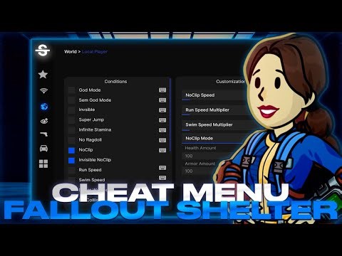 **THE BEST** Fallout Shelter - Top Cheat Menu | Greated Hack For FS | Many Functions | FREE Download