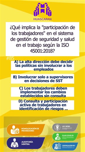 👷‍♂️ 85 Real Participation in ISO 45001; The Human Factor that Prevents Accidents