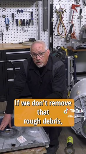 If you need to install a new snubber ring in your washer, here's how it's done! #fixdotcom #diy #repair #howto #washer #appliances