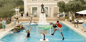 A Ball, a Pool, & 12 Guys: The Making of an Epic Pool Dunk (Also, There's a Jetpack)